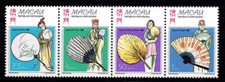 Macao 1997 Mi. 932-935 Nuovo ** 100% Ventaglio cinese, Folclore
