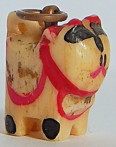 DE COLECCIÓN GATO LUCKY MANEKI-NEKO TALLADO ENCANTO BOVINO - Imagen 1 de 8