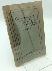 HISTORY & MEANING OF CATHOLIC INDEX OF FORBIDDEN BOOKS - 1931 - anti-Catholic - Picture 1 of 1