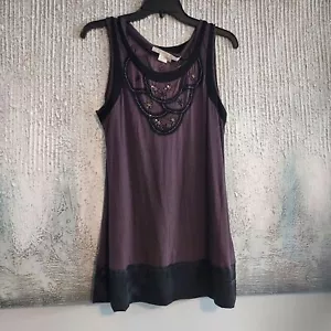 NOUGAT London Viscose and Silk Trim Beaded Embroidered Top Sz-3/L - Picture 1 of 10