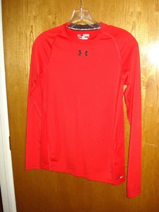 Under Armour Fitted RED Long Sleeve Shirt Youth Sz XL - Picture 1 of 3