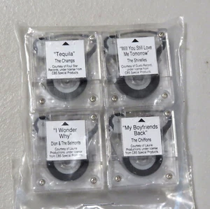Vintage Wurlitzer Jukebox Micro Mini Cassette Tapes 1986 NEW The Champs Chiffons - Picture 1 of 4
