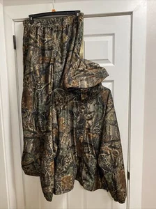 Herters  Sz XL Green Camo Hooded Full Zip Mesh Lined Jacket/Pants Zip Pockets C5 - Picture 1 of 11