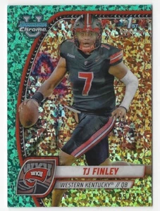 Bowman Chrome University #191 TJ Finley Aqua Mini Diamond #'d 189/275 2024 - Imagen 1 de 2