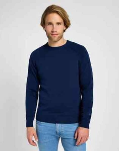 LEE JEANS Clean Raglan Sweater in True Navy SIZE 112355671 - Picture 1 of 5