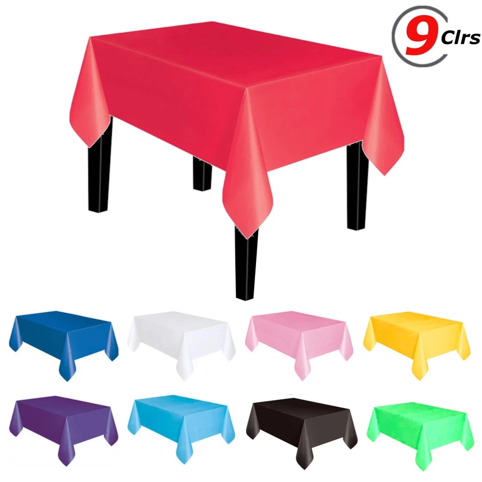 54" x 108" Disposable Dining Table Cover Cloth Birthday Party Tablecloth Decor - Image 1 of 1