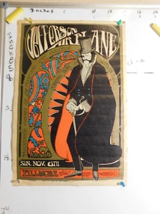 RARE original Jefferson Airplane 1967 Edwardian Ball Poster San Francisco State - Picture 1 of 13