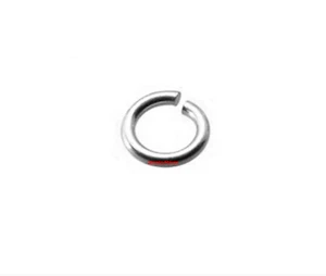 Anillo de salto abierto calibre 18ga oro blanco 18k OD 3,8 mm ID 6mm HECHO EN EE. UU. - Imagen 1 de 2