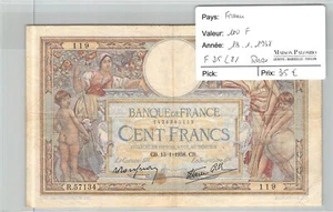 SCHEIN FRANKREICH - 100 Francs - 13/1/1938 - Fayette 25(8) - Nr. 119 - SELTEN - Picture 1 of 2
