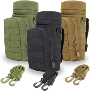 Tactical MOLLE Water Bottle Pouch Carrier H2O Hydration Water Bottle Holder - Picture 1 of 13