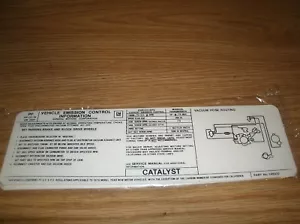 1976 PONTIAC FIREBIRD GRAND AM PRIX LEMANS SAFARI 400 ENG EMISSIONS DECAL 4SP PP - Picture 1 of 1