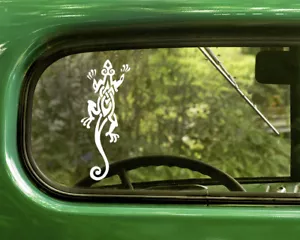 2 TRIBAL SALAMANDER AUFKLEBER Eidechse Aufkleber für Auto Fenster LKW Stoßstange Laptop Wohnmobil - Bild 1 von 1