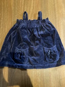 Seed Heritage Blue Velvet Baby Girls Size 6-12 Months - Bild 1 von 4