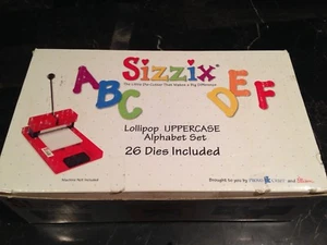Choice Sizzix LOLLIPOP Replacement Uppercase Lowercase Letters Lot A-Z Alphabet - Picture 1 of 12