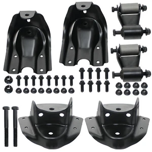Rear Leaf Spring Shackle Hanger Bracket Repair Kit for Chevy GMC C1500 C2500 - Foto 1 di 14
