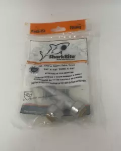 Sharkbite U4358LFA 1/4"" x 1/4"" Rohr x 1/4 Stoppventil T-Shirt Adapter Neu - Bild 1 von 2
