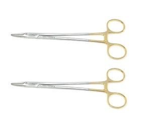 2 TC Premium Grade Mayo Hegar Needle Holder  7"  With Tungsten Carbide Inserts  - Picture 1 of 3