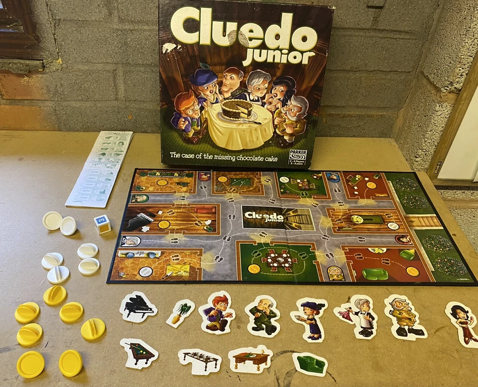 ESTUCHE CLUEDO JUNIOR DEL PARQUE DE JUEGOS DE PASTELES PERDIDOS 2003 *****ELIGE TU PARTE*** Foto 1 de 1