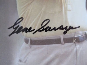 FOTO A COLOR DE GENE SARAZEN AUTOGRAFIADA POR SARAZEN CON CERTIFICADO DE AUTENTICIDAD - Imagen 1 de 3