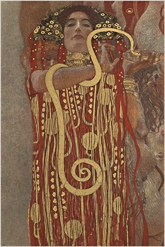 PÓSTER ARTE PINTURA VINTAGE HYGEIA FANTASÍAS Y CRISIS GUSTAV KLIMT 20x30 Foto 1 de 1