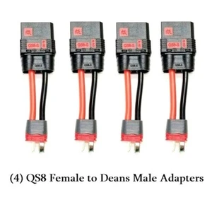 RCP-QS8 (4) QS8 FEMALE TO DEANS MALE ANTI SPARK ADAPTERS - Picture 1 of 11
