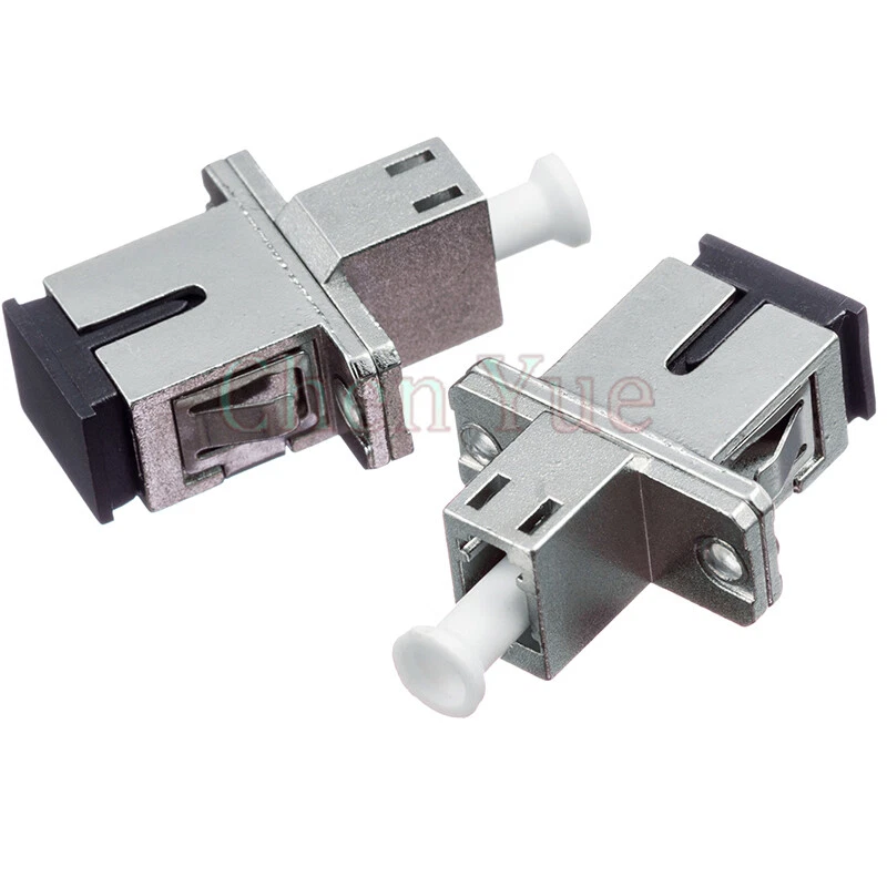 2pcs SC UPC - LC UPC Fiber Optical Hybrid Adapter SM Single Mode Simplex Adapter - Image 1 of 4