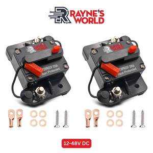 2er Pack 200 Amp 12-48VDC Wasserdicht Leitungsschutzschalter Auto/Marine/Solar Manueller Reset - Bild 1 von 8