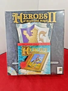 NEW & Sealed Heroes of Might and Magic 2 & 1 Game for PC Windows 95 DOS Boxed - Picture 1 of 4