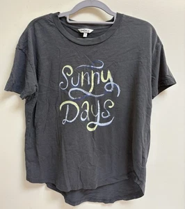 Wildfox Sunny Days Graphic T-Shirt Women’s Small Gray Soft Vintage Washed Tee S - Picture 1 of 5