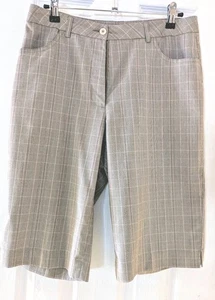 Monterey Club Golf Shorts. Beige, Black And Pink Plaid With A Hint Of Silver. 8 - Afbeelding 1 van 6