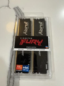 Kingston FURY Beast 32GB (2x16GB) RAM DDR5 6000MT/s KF560C36BBE2K2-32*BRAND NEW* - Picture 1 of 4
