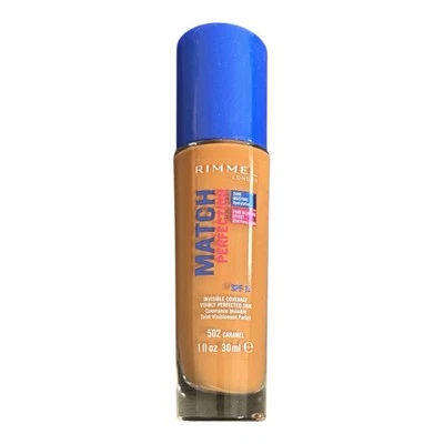 Rimmel Match Perfection Liquid Foundation SPF 15  502 Caramel 30 ml - Bild 1 von 2