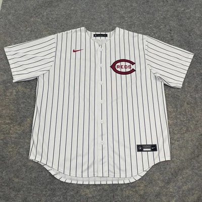 Nike Joey Votto Cincinnati Reds Jersey XL #19 Field of Dreams 2022 Pinstripe MLB - Image 1 of 4