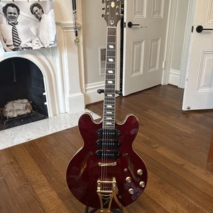 Guitarra Eléctrica Epiphone Riviera P93 WR Rojo Cuerpo Hallow - BUEN ESTADO - ¡BARATA! - Imagen 1 de 10
