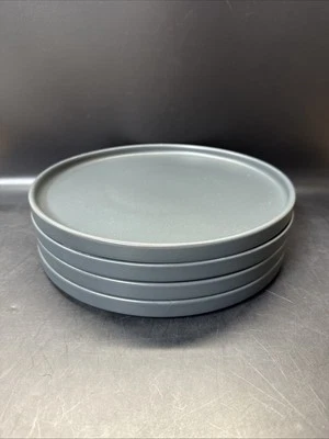 "Juego/platos de cena redondos de piedra + gres lain de 4 piezas 10,25"" gris mate" Foto 1 de 4