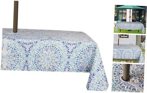  Outdoor and Indoor 60x84 inch Tablecloth with Umbrella 60x84",zipper Mandara - Picture 1 of 8