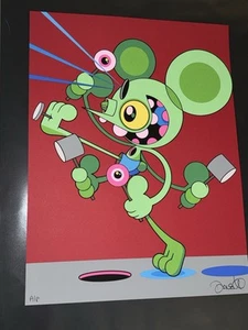 DALEK James Marshall MARCHING TO OBLIVION PRINT RED Print AP Space Monkey - Picture 1 of 7