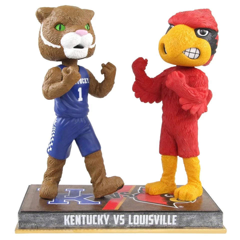Kentucky Wildcats vs. Louisville Cardinals Wildcat Cardinal Rivalry Bobblehead - Image 1 of 1