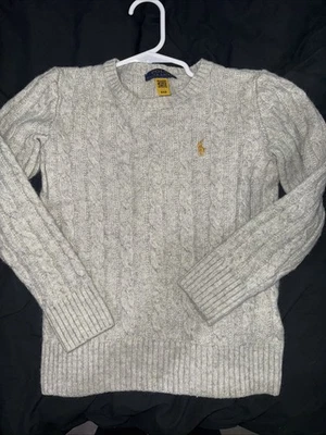 Suéter Polo Ralph Lauren Gris Niñas Talla 6 Foto 1 de 2