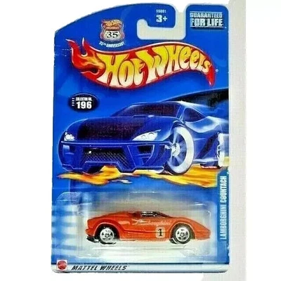 Coche diecast Lamborghini Countach 2002 35 aniversario carretera 196 Hot Wheels Foto 1 de 3