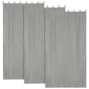 54"x120" Outdoor Curtain Drape Tab Top UV30+ Patio Pergola Backyard 3 Piece - Picture 1 of 8