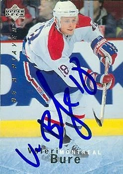 Valeri Bure autographed Hockey Card (Canadiens) 1996 Upper Deck Be A Player #34 - Image 1 of 1