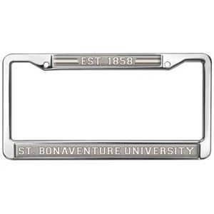St. Bonaventure School Logo Full Size Standard License Plate Metal Frame - Picture 1 of 7