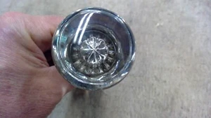 Set of Vintage Crystal Glass Round Smooth Door Knob Set 2" - Picture 1 of 12