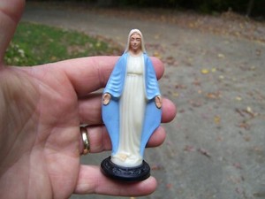 1950s Antique Dash Virgin Mary Holy Guide highway Vintage Chevy Ford Hot Rod gm