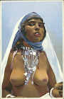Original Vintage Real Photo 1920S Tattoo Face Arab Woman