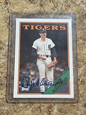 DOYLE ALEXANDER 1988 Topps Signed Autograph Card #492 Detroit Tigers SUPER TOUGH