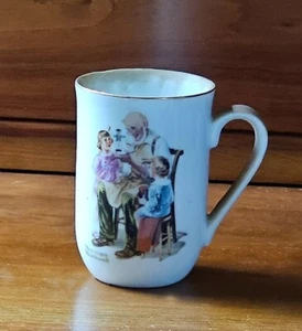 Tazza tazza Norman Rockwell Museum the Toy Maker tazza caffè vintage 1982 - Foto 1 di 2