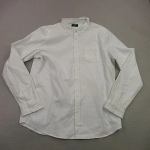 Oakley Shirt Mens XL Long Sleeve Button Front White Regular Fit Pocket - Picture 1 of 10