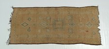 Vintage Moroccan Rug Handmade Berber Talsint  Wool Boujad Carpet 11'3'' x 4'11''